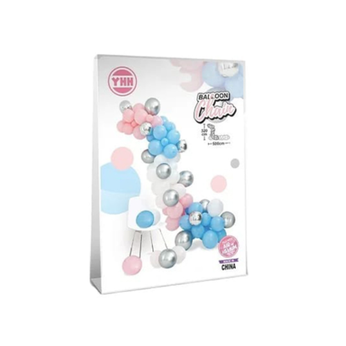 Pink And Blue Balloon With Designs Set