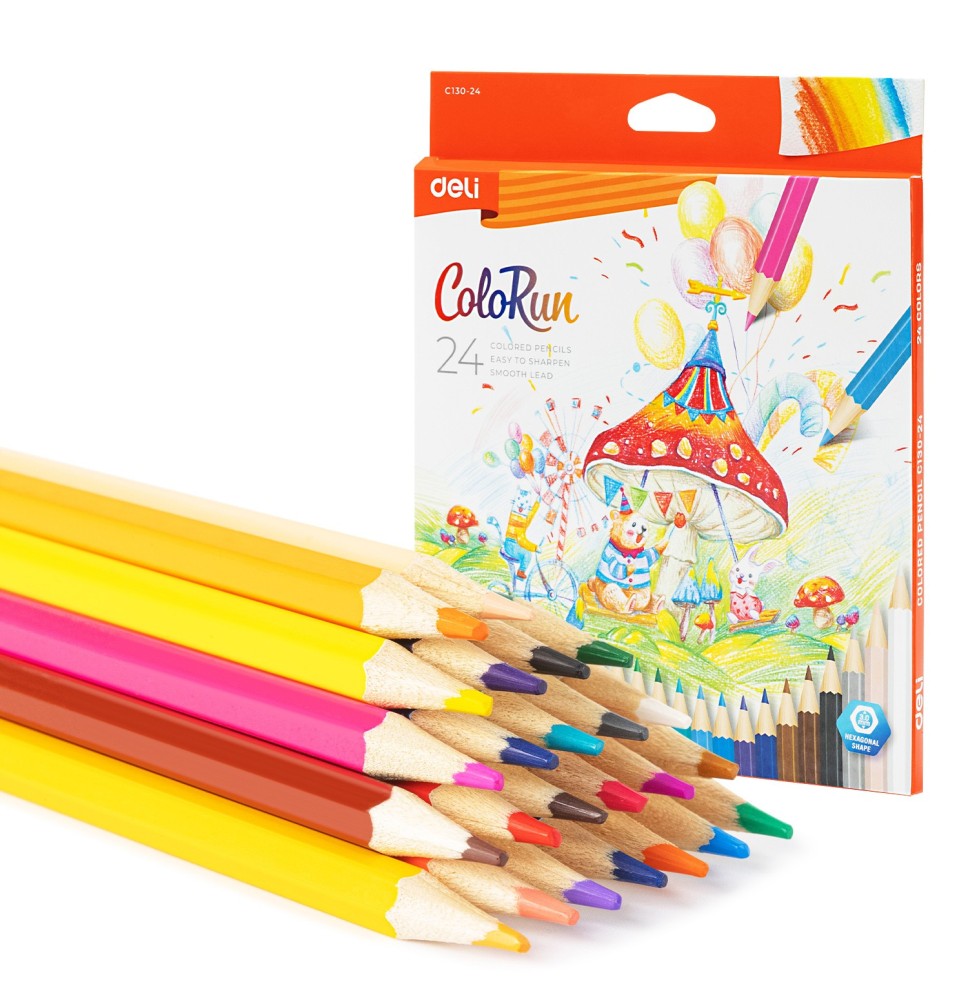 Deli Colorun Color Pencil 24Pc 1Pck