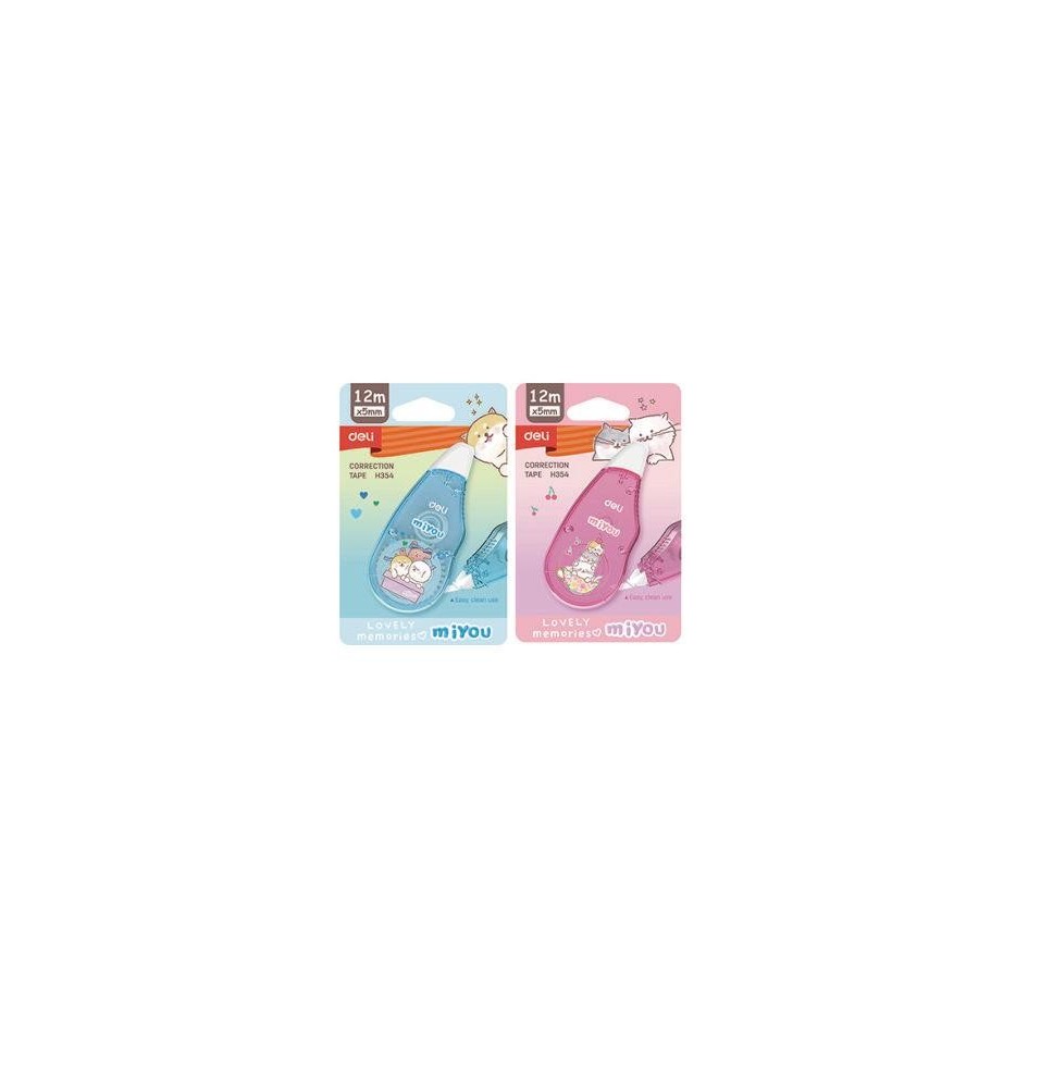 Deli Correction Tape 12Mx5mM NO: H354 1Pck