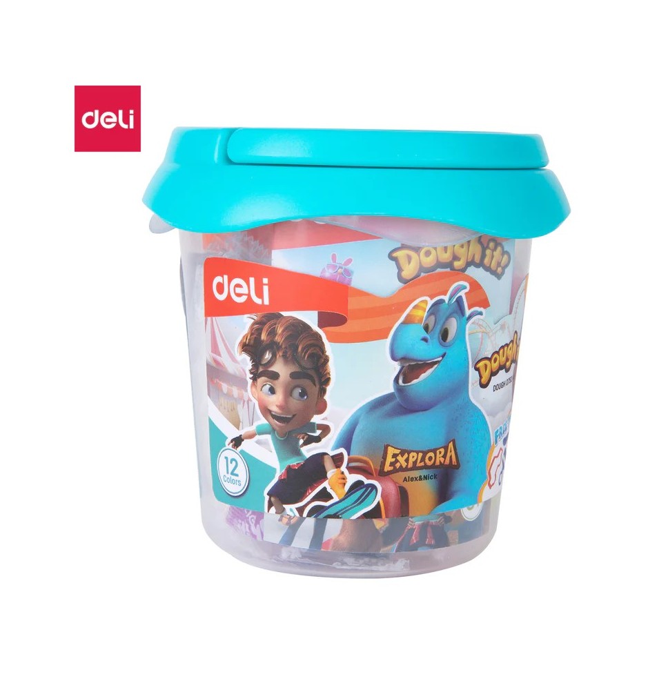Deli Explora Dough It Clay 12Pc 160G 1Pc