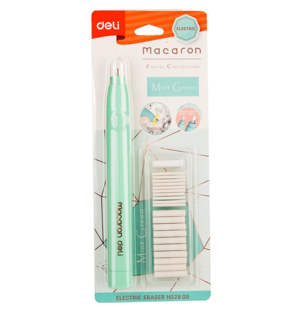 Deli Macaron Electric Eraser 1Pc