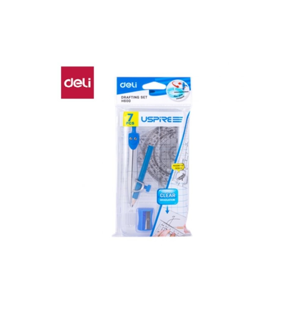 Deli Uspire Drafting Set 7Pc 1Pck
