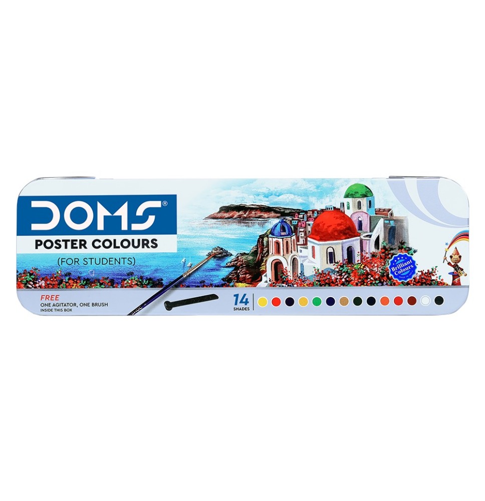 Doms Poster Colours 14 Shades 1Box