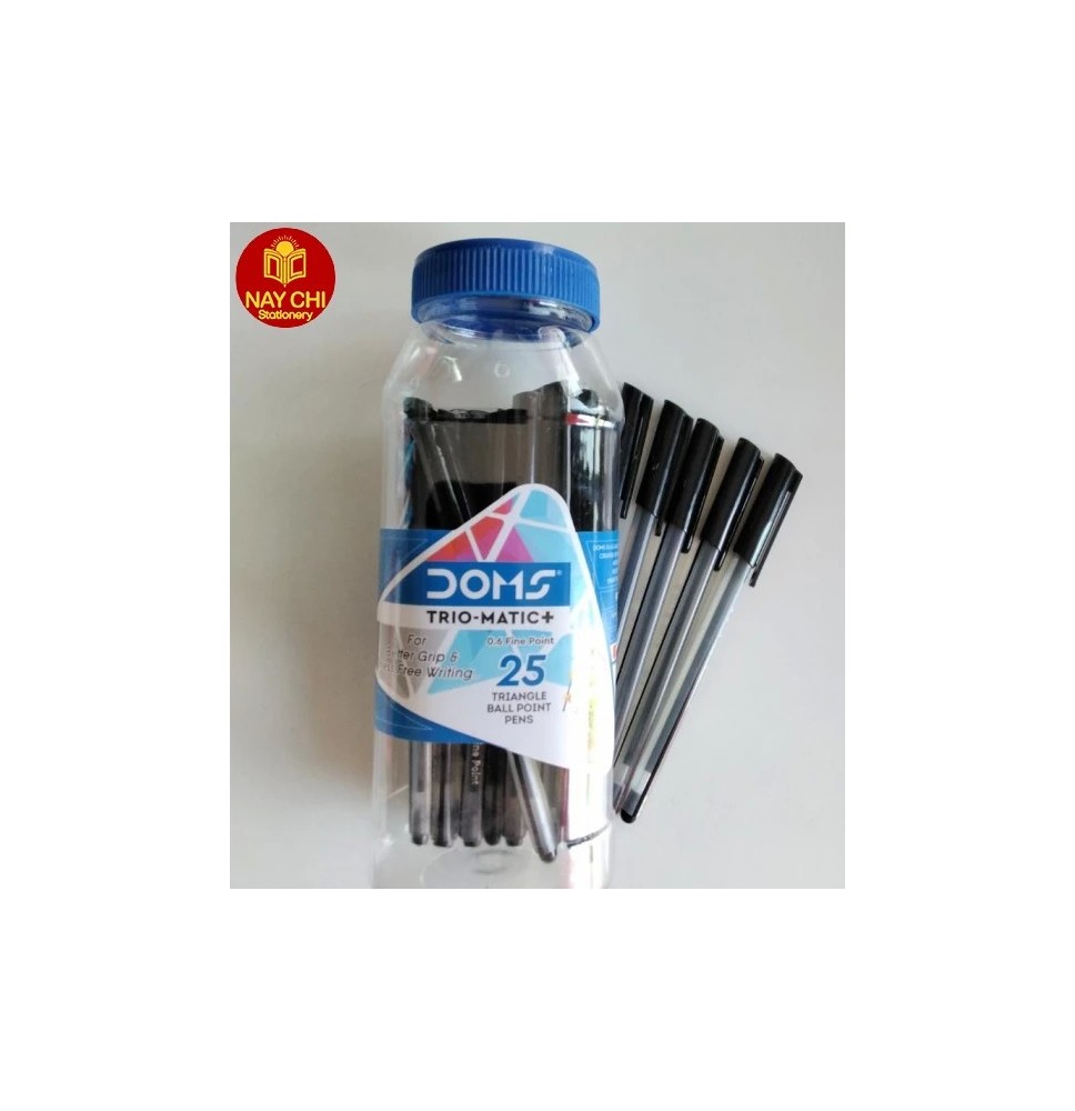 Doms Trio-Mstic Tri-Ball Point Pen 25Pc  1Jar