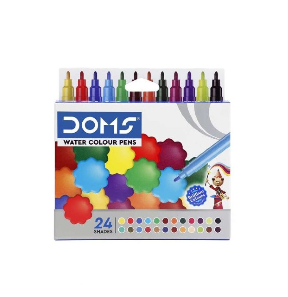 Doms Water Color Pen 24 Shades 1Pck