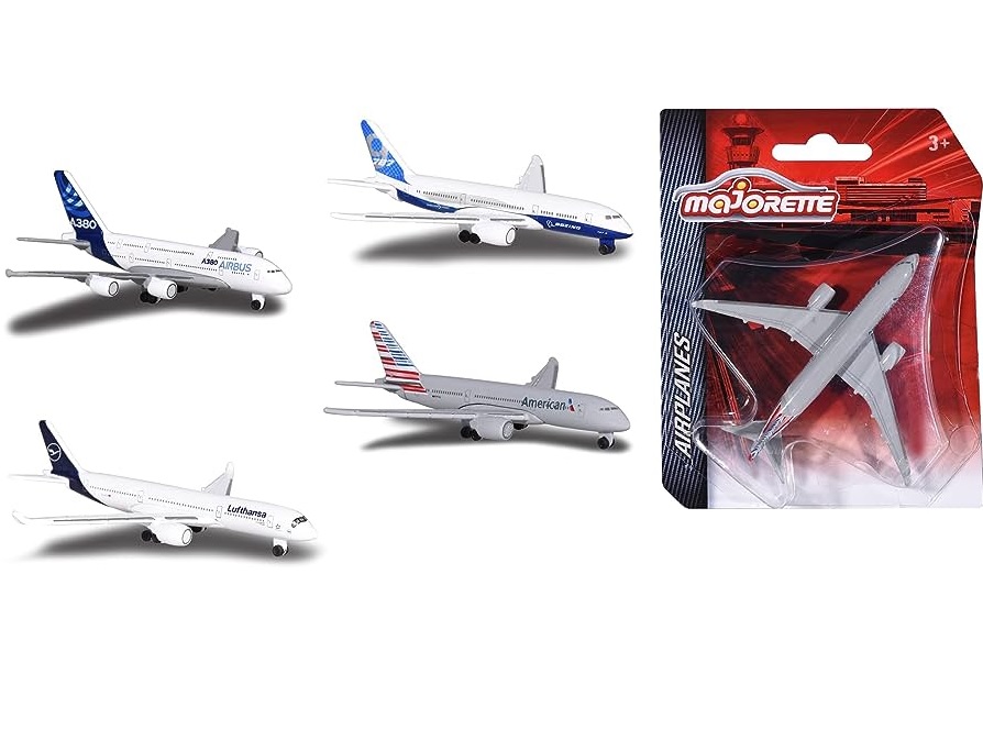 Majorette - Airplane, 10Cm Die-Cast Planes