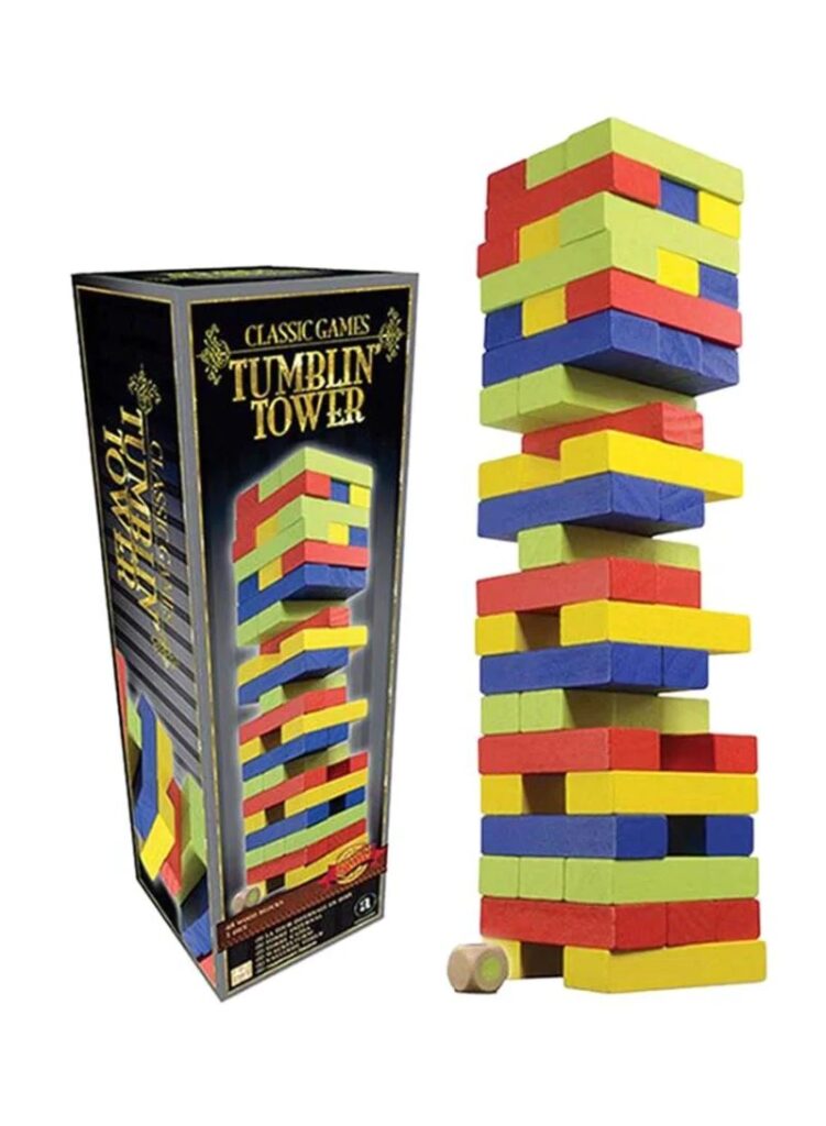 Ambassador Classic Games - Wood Tumbling Tower (Color) St027