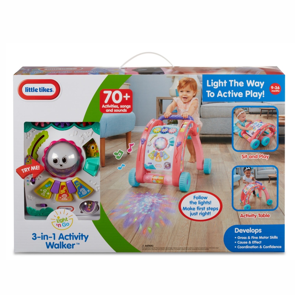 Little Tikes - 3 In 1 Activity Walker Pink