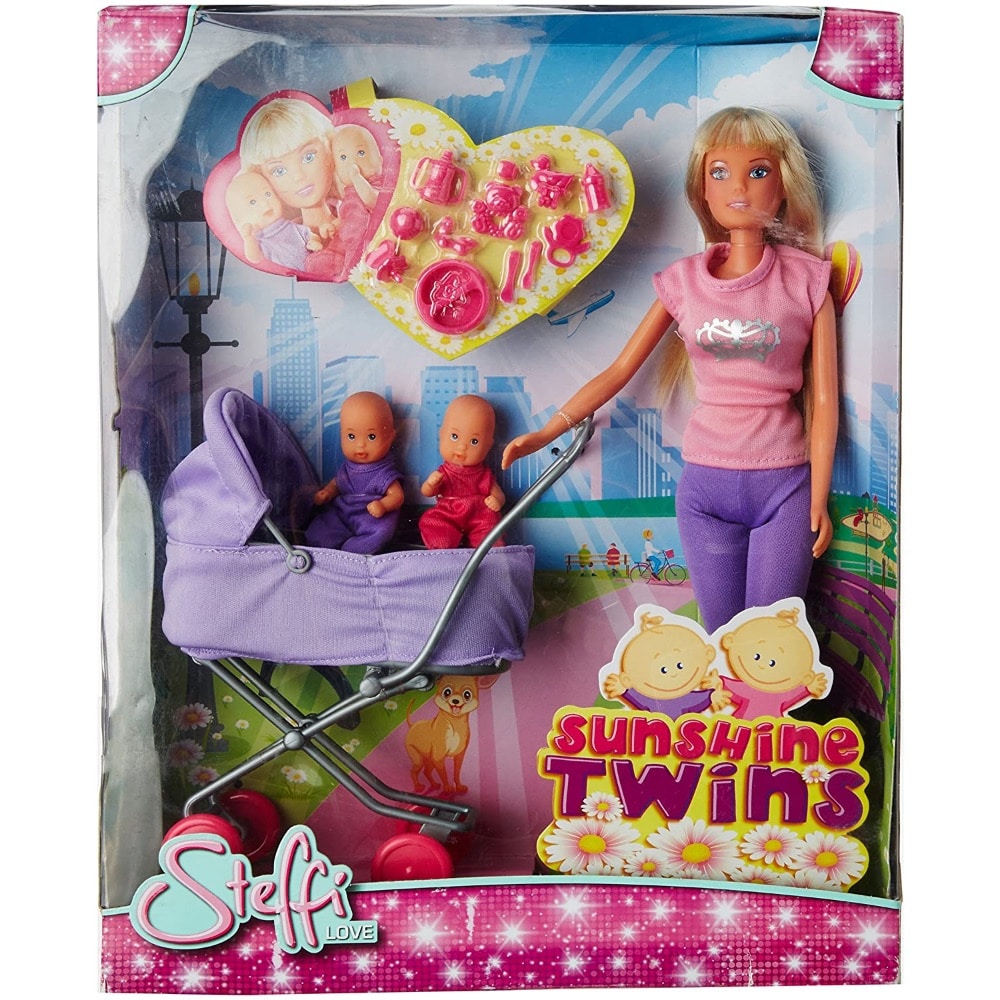 Simba Steffi Love Sunshine Twins 29Cm Doll With 7Cm Baby 105738060