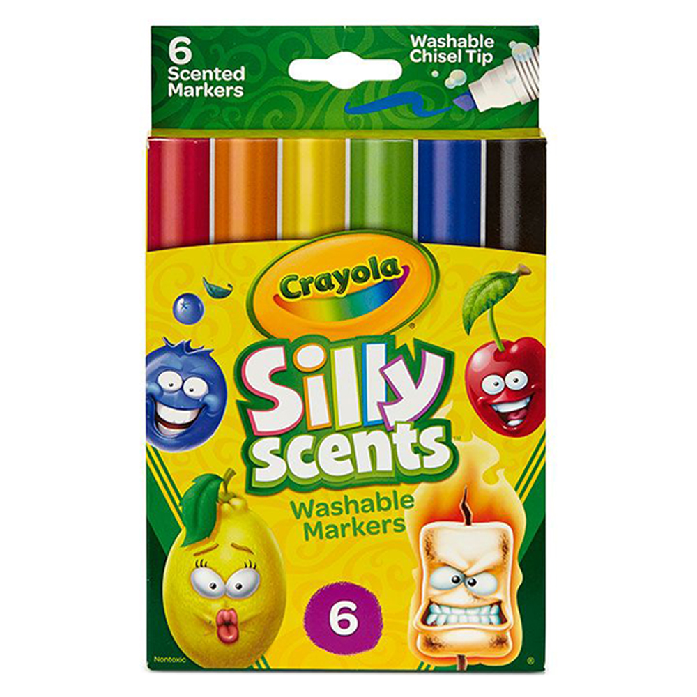 Crayola 6Ct Bl Chisel Tip Scented Markers