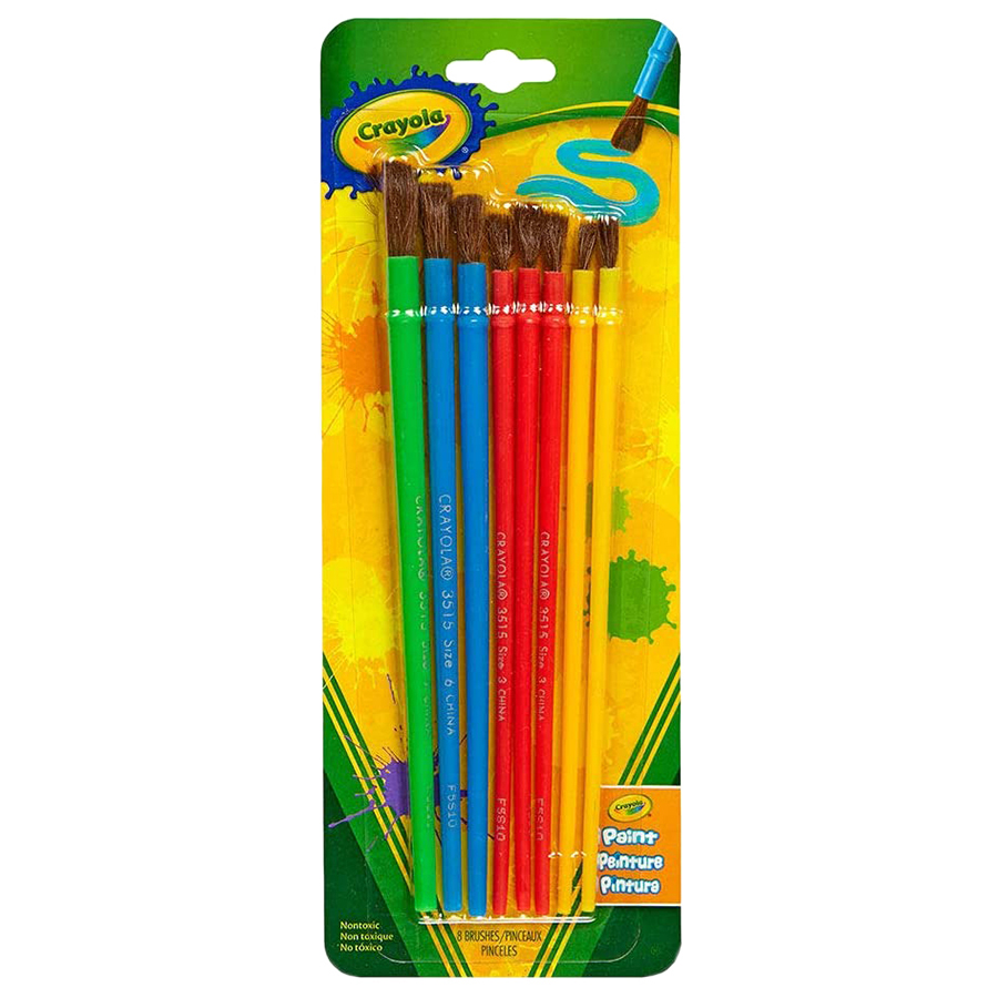 Crayola 8Ct. Art & Craft Brush Set - Blister Pack