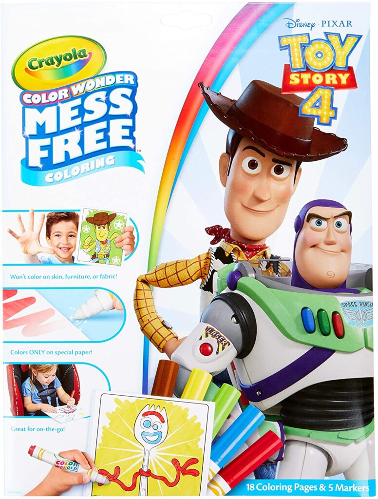 Crayola Color Wonder Coloring Pad & Markers, Toy Story 4