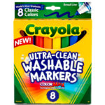 Crayola 8 Ct. Ultra Clean Broad Line Markers