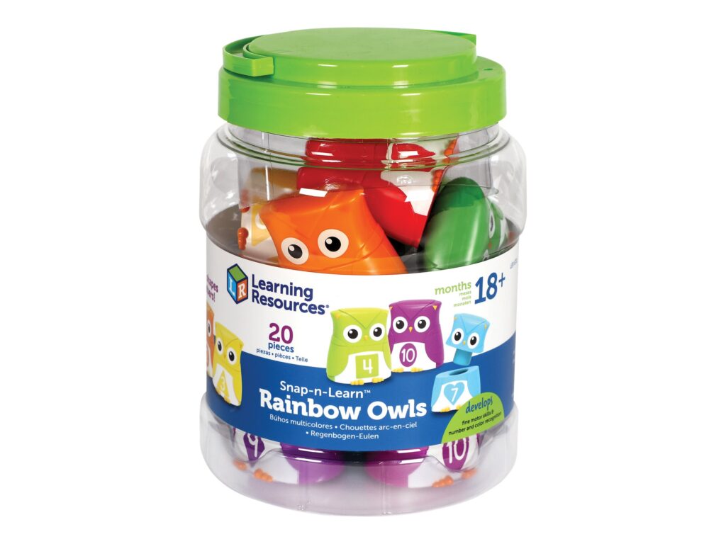 Learning Resources Snap-N-Learn Rainbow Owls