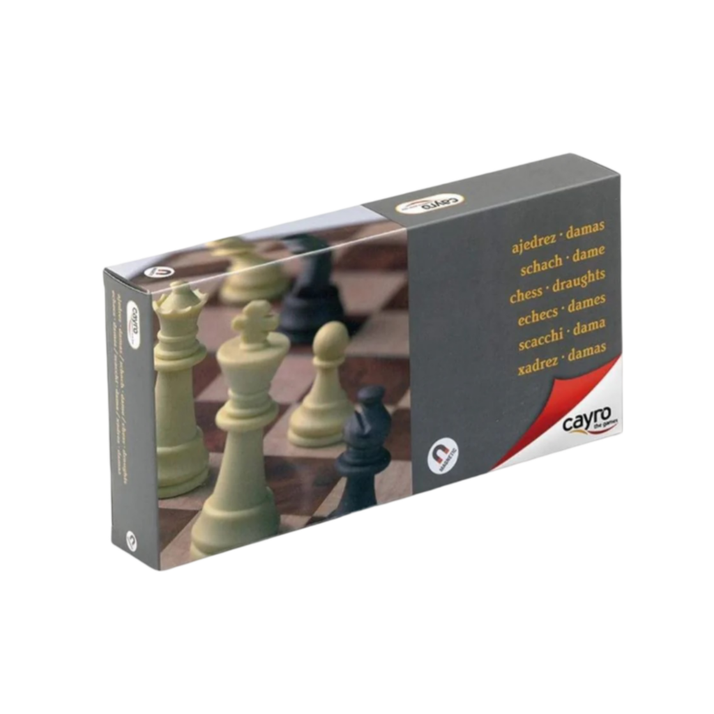 Cayro Magnetic Chess And Draughts Medium