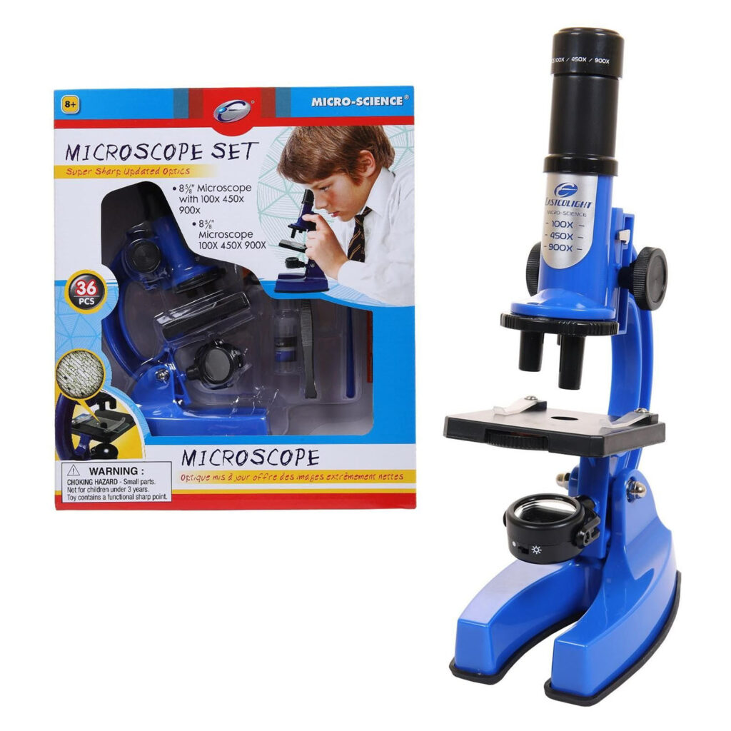 Eastcolight 36Pcs 100/450/900X Microscope Set