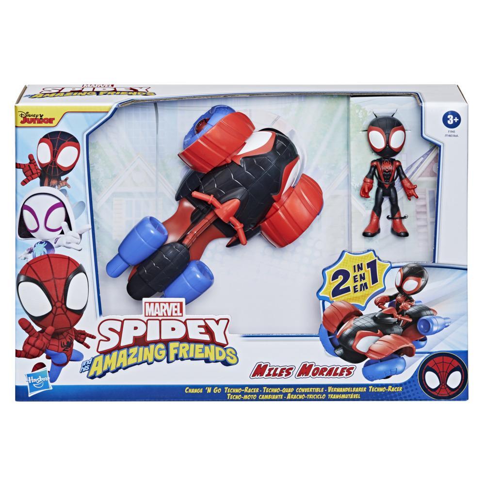 Hasbro Spidey And Amazing Friends 2 In 1 Techno Racer
