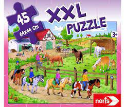 Noris - Xxl Puzzle Pony Farm, 45Pcs 606031790