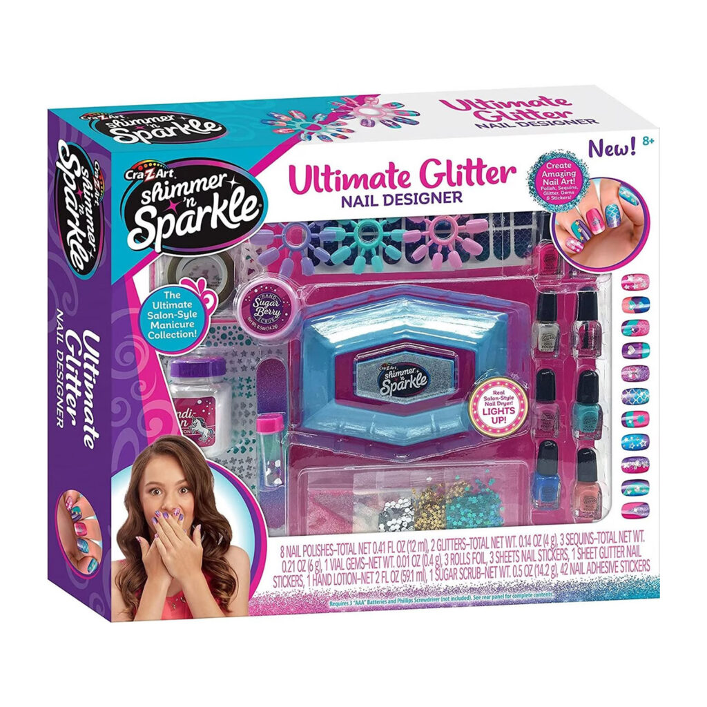 Cra-Z-Art Shimmer N' Sparkle Ultimate Glitter Nail Designer Set