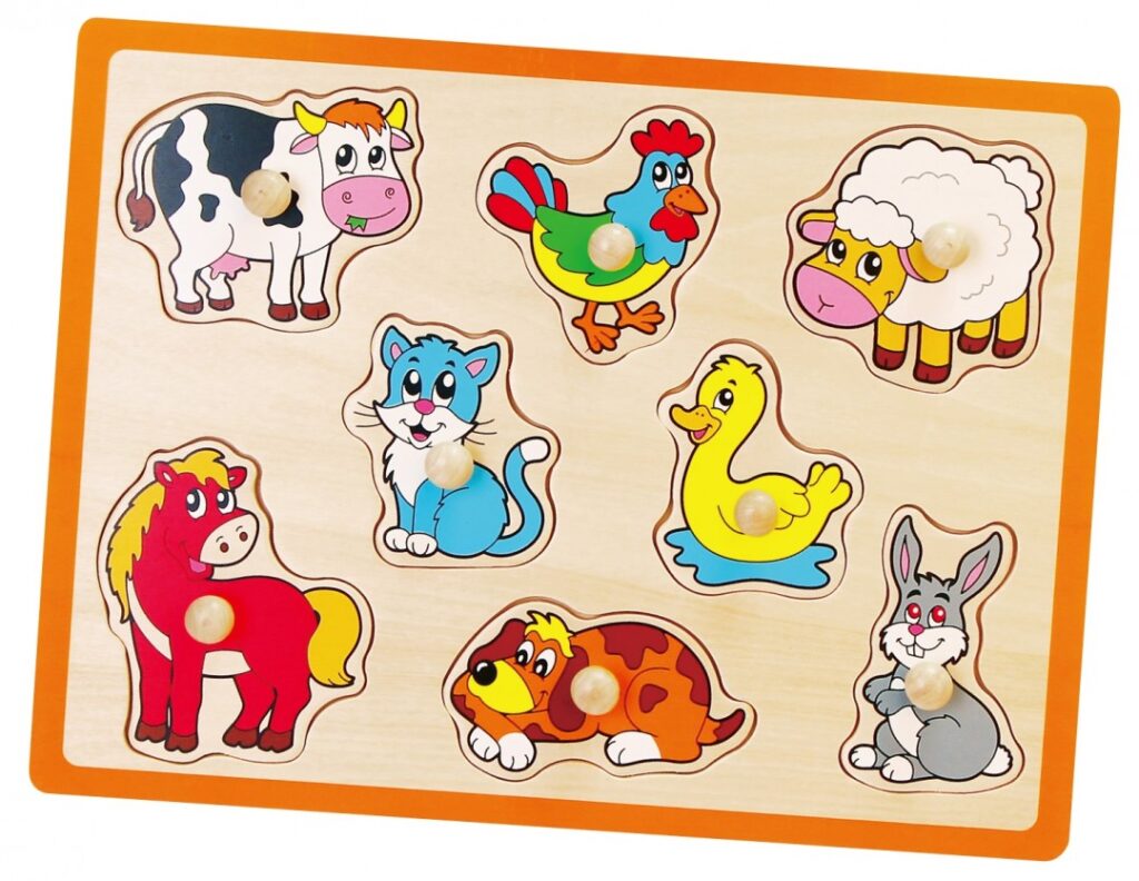 VIGA FLAT PUZZLE FARM ANIMALS