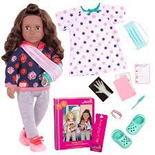 Our Generation Deluxe  Doll  W/  Arm Cast  W/O  Bo