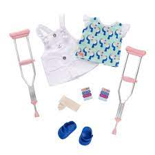 Our Generation Deluxe  Doll  Outfit  &  Crutches