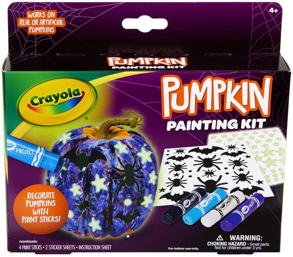 Crayola Halloween Paint Sticks Pumpkin Decorating Kit, Galaxy