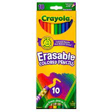 Crayola 10Ct Erase Color Pencils