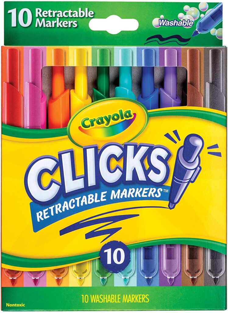 Crayola 10Ct Clicks Retractable Markers