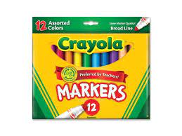 Crayola 12 Ct. Assorted, Broad Line Markers