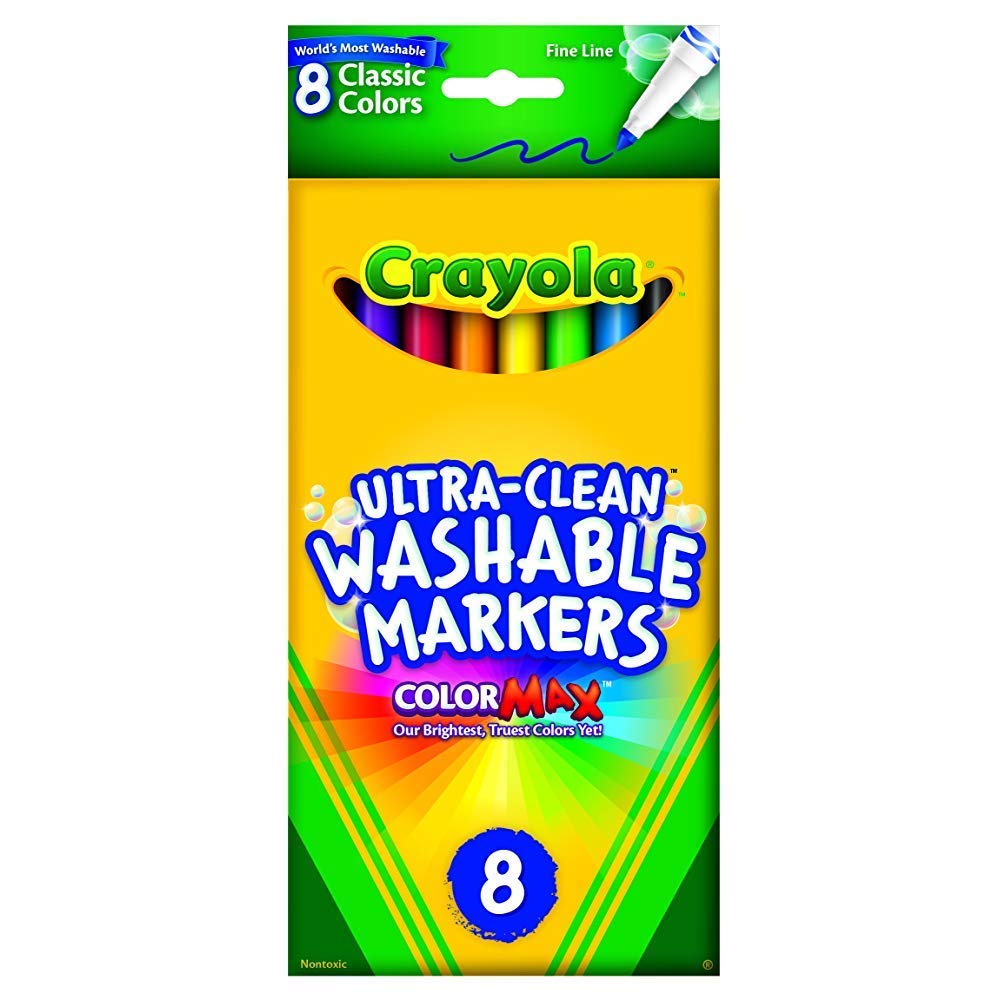 Crayola 8 Ct Ultra Clean Fine Line Markers