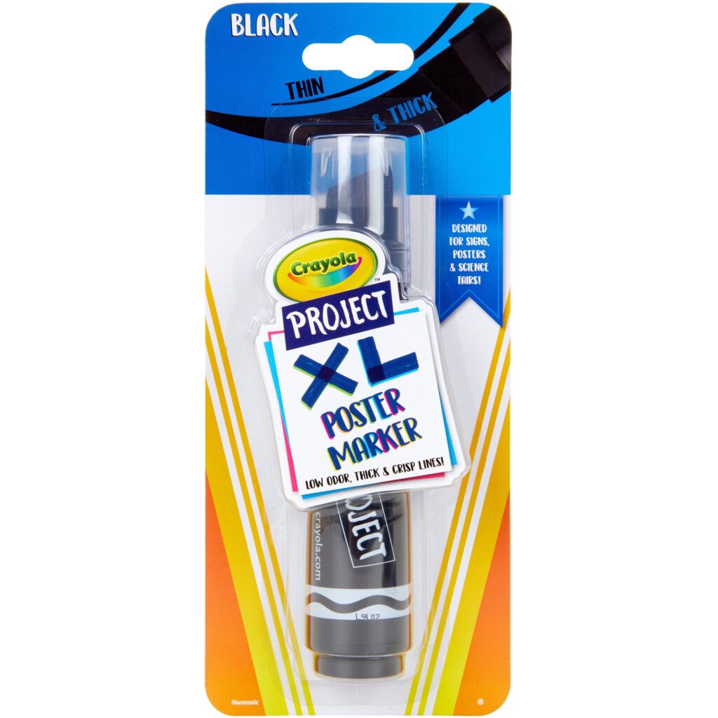 Crayola Project 1 Ct. Xl Poster Marker, Black