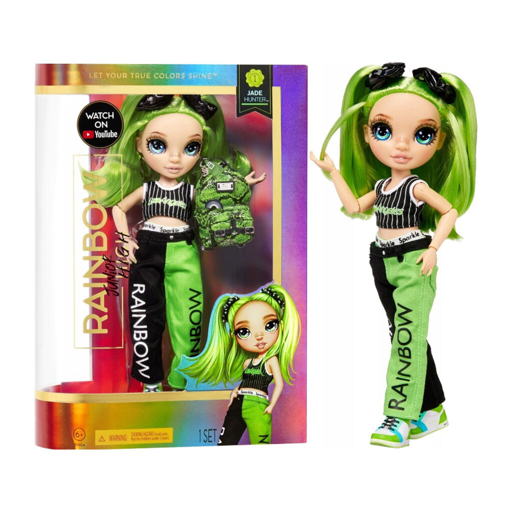 Rainbow High Junior High Fashion Doll - Jade Hunter (Green)