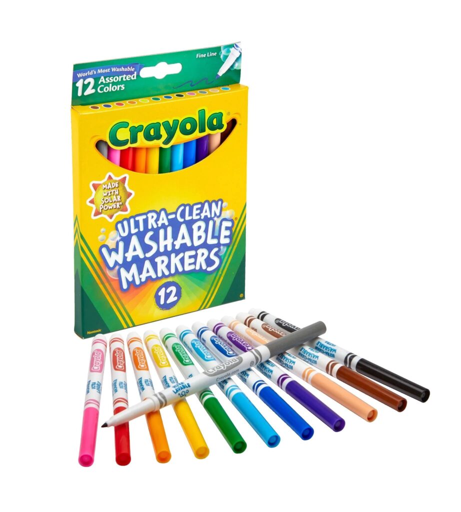 Crayola 12 Ct. Ultra Clean Washable Fine Line Markers Asst.