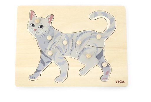 Viga Montessori Puzzle Cat