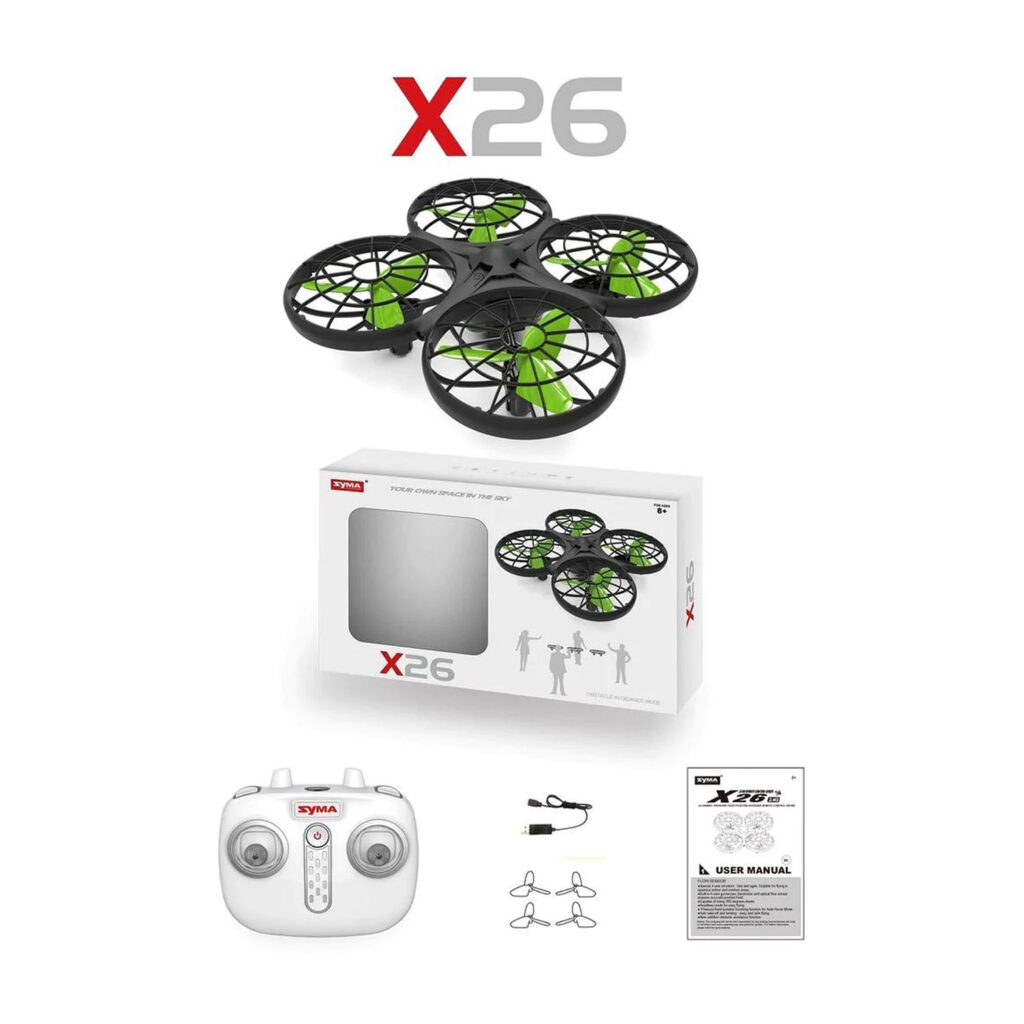 Syma 4-Channel Auto Hover & Auto Obstacle Avoidance Rc Drone-Black