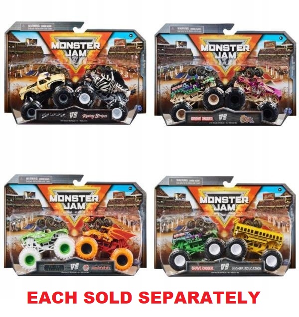 Spin Master Monster Jam 1:64 Vehicles 2 Pack Assorted 6064128