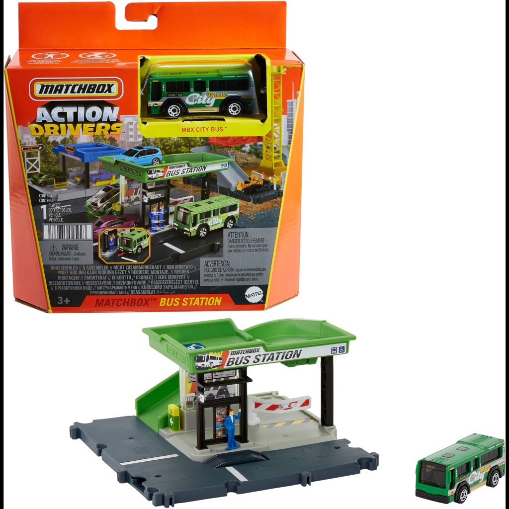 Mattel Mbx Action Drivers Bus Station
