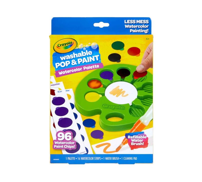Crayola Pop & Paint Washable Watercolor Palette