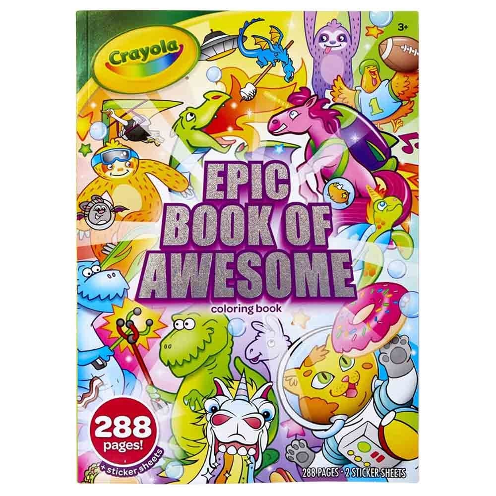 Crayola 288-Page Coloring Book, Epic Adventure