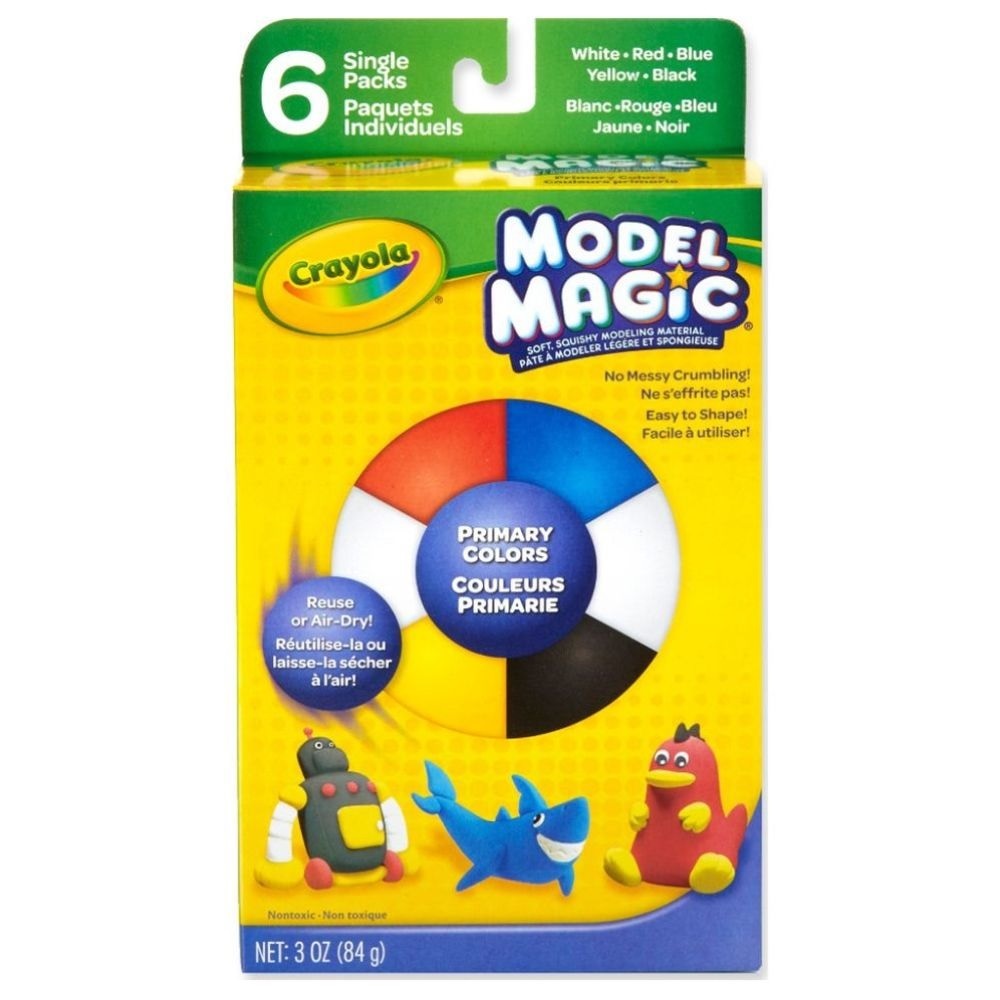 Crayola Model Magic 6 Ct. 0.5-Oz. Single Pack, Primary Color S1