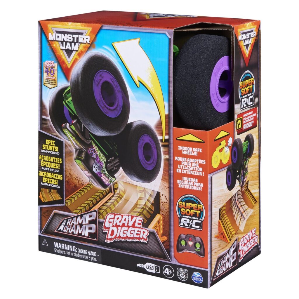 Spin Master Monster Jam Rc Ramp Champ Grave Digger 6065348