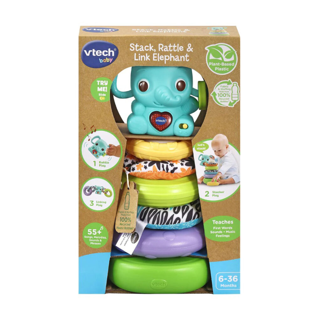 Vtech Stack  Rattle & Link Elephant