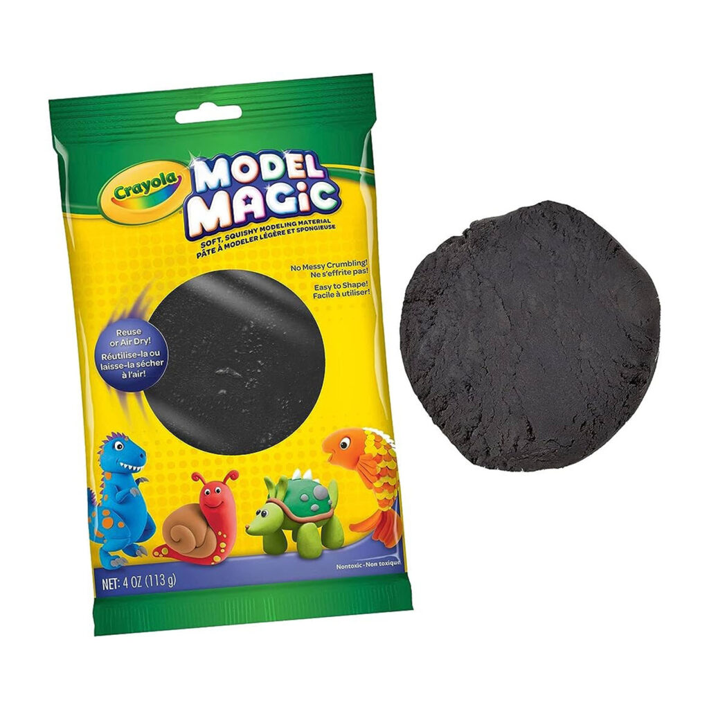 Crayola Model Magic, 4-Oz. Pouch - Black 1, 2