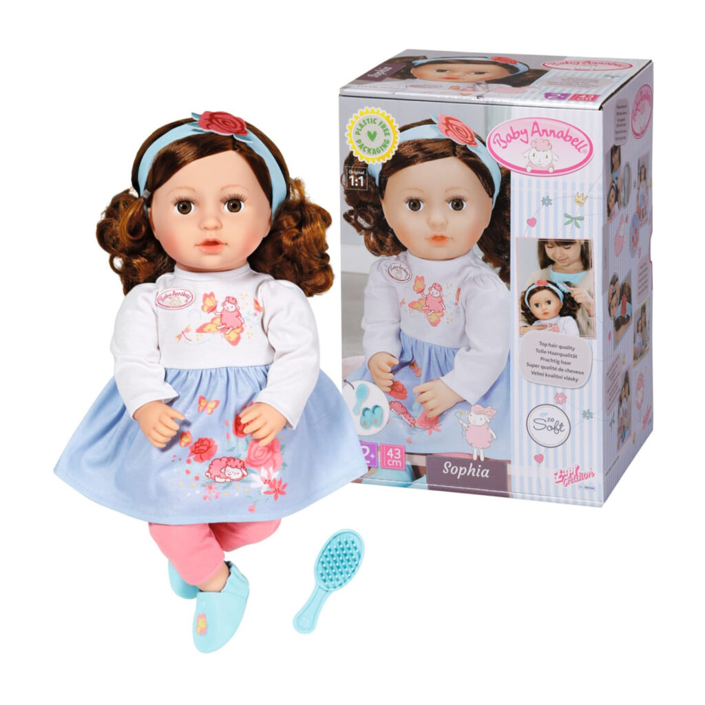 Zapf Creation Baby Annabell Sophia, Brunette 43Cm