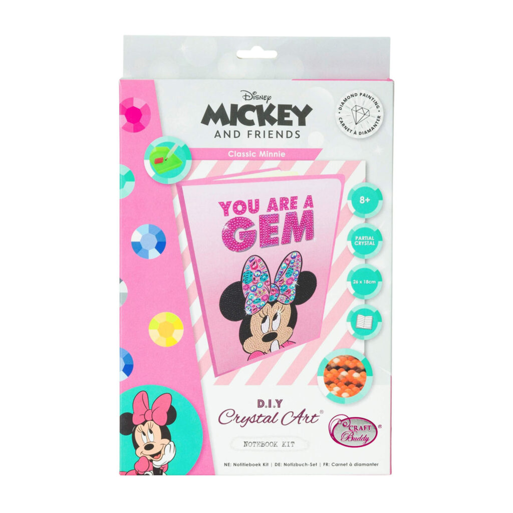Craft Buddy Classic Minnie, Crystal Art Notebook