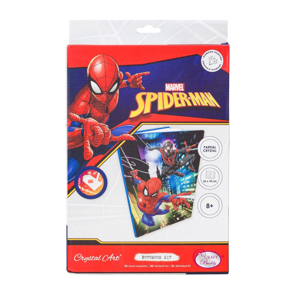 Craft Buddy Spiderman Crystal Art Notebook 18X26Cm
