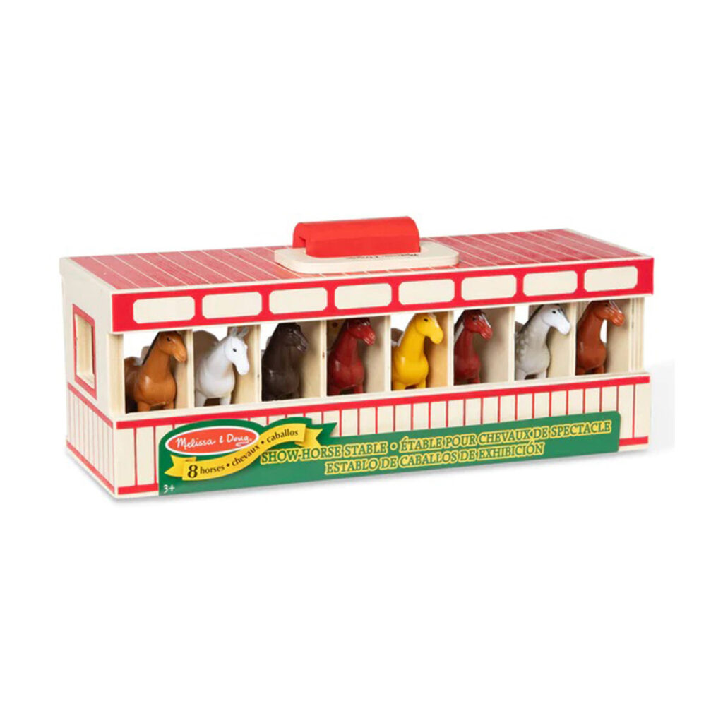 Melissa & Doug Take-Along Show-Horse Stable