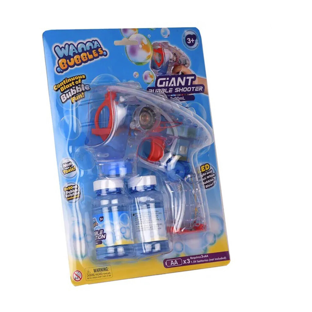 Wanna Bubbles  Light Up Bubble Alien Gun Shooter