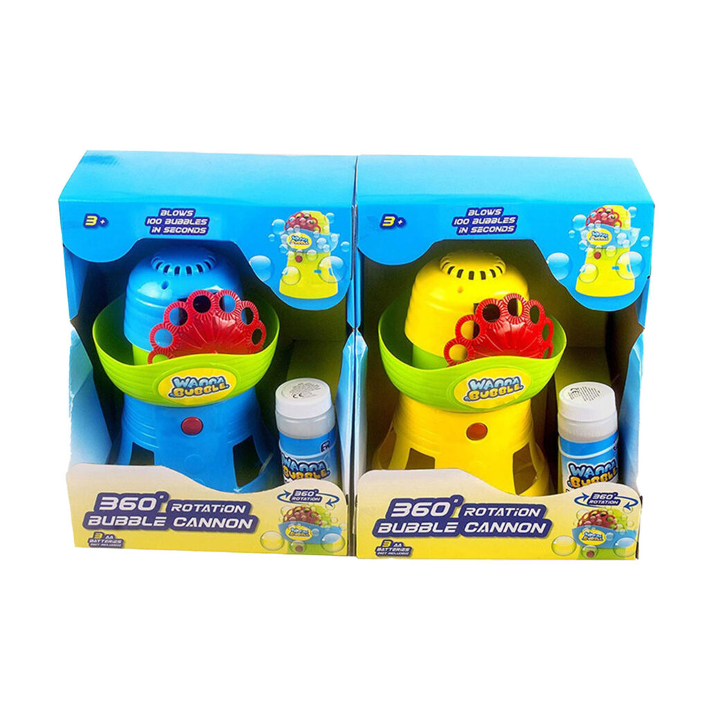 Wanna Bubbles B/O 360 Rotation Bubble Cannon Machine